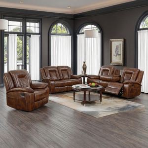 โซฟาปรับเอนนอนทันสมัยแบบขายส่ง ขยายได้ รูปทรงสี่เหลี่ยม หุ้มหนังสังเคราะห์ ระบายความร้อน ปรับเอนด้วยมือ สำหรับห้องนั่งเล่น - Product Image 3