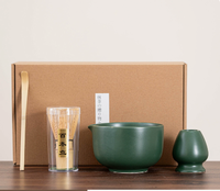 Autocollants personnalisés avec logo pour emballage, kits de thé matcha de remplacement, bol à matcha Chawan, kit japonais pour faire du matcha personnalisé