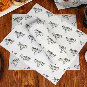 Tùy chỉnh <span class=keywords><strong>in</strong></span> cấp thực phẩm bánh hamburger bánh mì Deli mỡ bằng chứng bánh sandwich Burger giấy gói không thấm mỡ với logo <span class=keywords><strong>in</strong></span> - Product Image 4