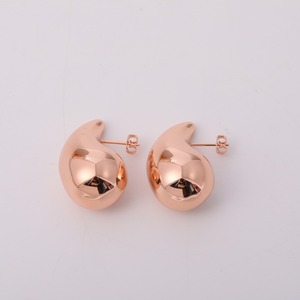 Pendientes de tuerca huecos simples de lujo ligeros de estilo francés para mujer espejo de acero inoxidable de moda con diseño geométrico - Product Image 5