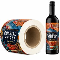 Étiquettes adhésives personnalisées en papier synthétique PET vinyle imprimé en couleur, résistantes à l'eau et aux rayures, pour emballage