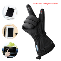 Gants chauffants Dr.Warm avec écran tactile imperméable, alimentés par batterie au lithium, pour la moto, la chasse et le ski