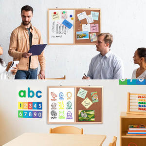 Service OEM disponible, facile à installer, combinant <span class=keywords><strong>tableau</strong></span> effaçable magnétique et <span class=keywords><strong>tableau</strong></span> en liège pour la planification, l'étude et les présentations - Product Image 6