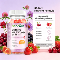 Gommes multivitaminées pour femmes, soutien à la santé féminine, vitamines en gommes pour adultes