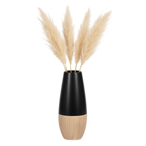 Vaso in Ceramica Bicolore Nero e Beige, Moderno Vaso Decorativo per Fiori, per Casa, Soggiorno, Camera da Letto, Ufficio - Product Image 2