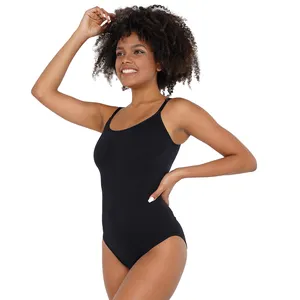 Bodysuit spandeks S-SHAPER, mulus kain halus leher sendok tali dapat diatur untuk angkat ekstra nyaman Shapewear tersedia dalam S 3XL