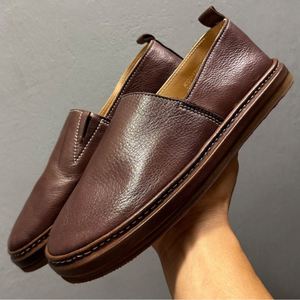 Mocassins de luxe haut de gamme en cuir de cheval, nouveau style 2025, chaussures plates décontractées rétro pour hommes, chaussures de marche confortables - Product Image 4