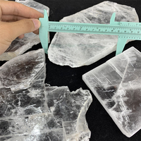Vente en gros de cristaux pierres pierre brute plaque de sélénite gypse pour ornements et cadeaux
