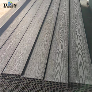 Planches de terrasse en WPC pour l'extérieur, terrasse en <span class=keywords><strong>bois</strong></span> de <span class=keywords><strong>teck</strong></span>, revêtement de sol en WPC pour l'extérieur, 60X30 Anthracite, panneaux de sol en WPC, terrasse de piscine en WPC - Product Image 6
