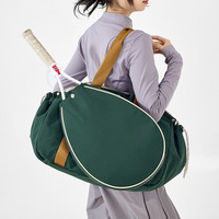 Sac de raquette de pickleball, tennis, badminton, grande capacité, imperméable, ultra-léger, en polyester, avec bandoulière, unisexe, pour jeunes, fitness