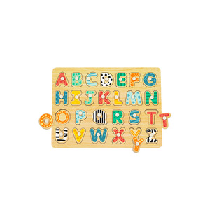 <span class=keywords><strong>In</strong></span> legno lettere inglesi a forma di Puzzle giocattoli colorati educativi Montessori giocattoli 3d <span class=keywords><strong>in</strong></span> legno per bambini Puzzle alfabeto - Product Image 2