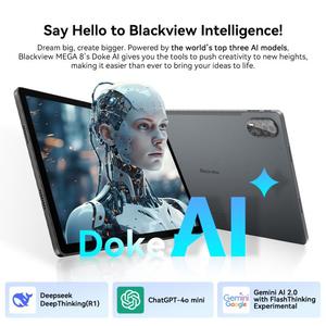 Versión Global Blackview <span class=keywords><strong>MEGA</strong></span> 8 Tablet <span class=keywords><strong>PC</strong></span> 12GB+256GB 13 Pulgadas 11000mAh Android 15 Carga Rápida de 18W Teléfono 4G Tablet <span class=keywords><strong>PC</strong></span> - Product Image 2