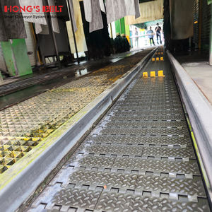 HONGSBELT HS-1800D araba yıkama modüler plastik taşıma ekipmanları bant konveyör - Product Image 3