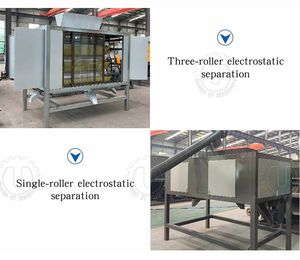 Séparateur électrostatique industriel haute tension pour métaux et plastiques, taux de récupération de 95%-98%, capacité de 100-150 kg/h, tri automatique - Product Image 3