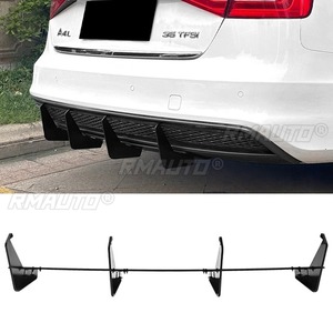 Rear Bumper Diffuser Splitter Spoiler Rear Bumper Lip Protector Guard for Audi A4 B8.5 <b>Sline</b> 2013-2016 Car Accessories - Product Image 1