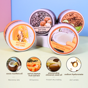 สครับขัดผิววีแกนอ่อนโยน ผสมวิตามินรวม ช่วยผลัดเซลล์ผิวให้กระจ่างใส ด้วยส่วนผสมของแตงกวาและมะนาว พร้อมน้ำตาลแดง - Product Image 2