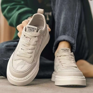 Zapatos Deportivos de Lona con Cordones para Hombre, Moda de Verano, Transpirables, Ligeros y Cómodos, con Suela de Goma Negra - Product Image 2