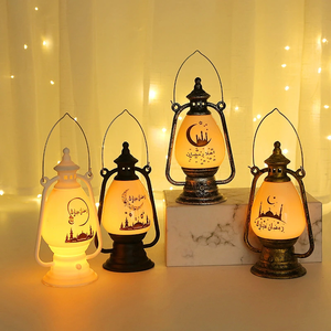 DAMAI Ramadan Lantern Electronic Candle Holder Medium Size <b>Portable</b> Indoor Lighting Decorative Handmade <b>Lamp</b> - Product Image 1
