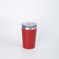 Nouvelle arrivée 12OZ gobelet Double paroi en acier inoxydable 360ML gobelet à café sous vide Bingba tasse avec couvercle
