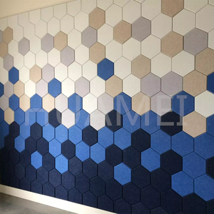 Tấm Âm Thanh Hình Lục Giác Nhà Máy Trung Quốc Tấm Trang Trí Tường Tùy Chỉnh Xốp Sợi Thủy Tinh Trang Trí Tường Hiện Đại - Product Image 3