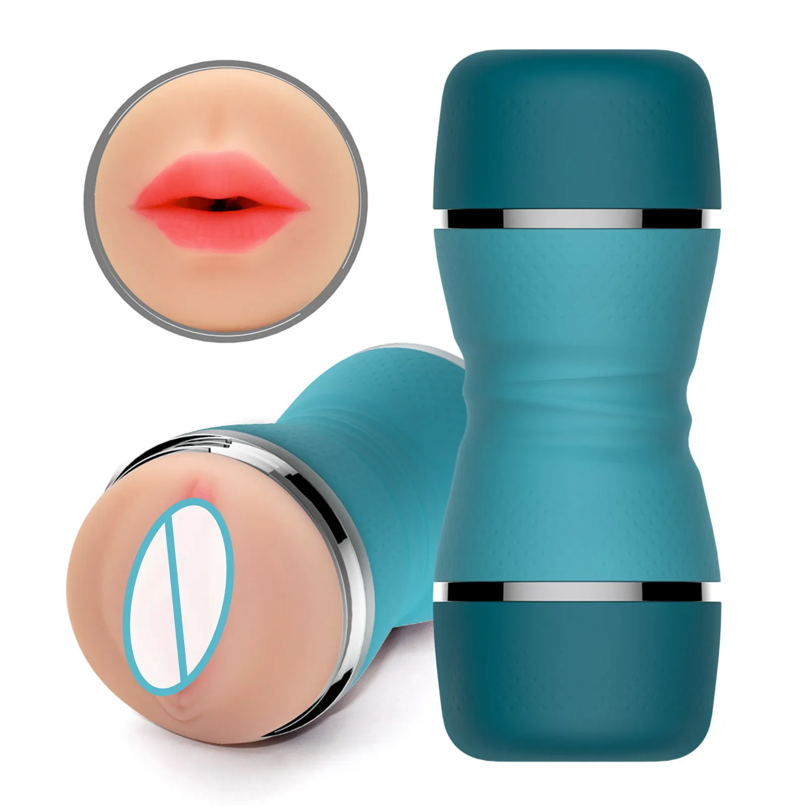 HEYIN Male Masturbator Artificial Vagina Deep Throat Masturbator for Man Realistic Textured Pocket Pussy Sex Toys