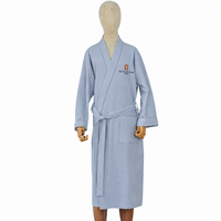Peignoir de bain unisexe en coton gaufré, confortable, épais, avec col kimono, style enveloppant, pour hôtel, spa, villa, adultes, fournisseur de mariages
