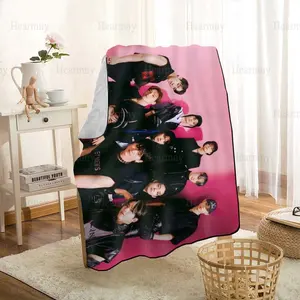 Neuankömmling ATEEZ KPOP Decken Drucken Soft Blanket Throw On Home/Sofa/Bettwäsche Tragbare Adult Travel Cover Decke 0508