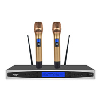 Sistema de Micrófono Inalámbrico Profesional Q169 Vason para KTV, Karaoke, Fiestas, Iglesia, con Batería AA, Conector XLR, Control de Volumen y Silenciador