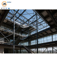 Bâtiment préfabriqué à structure en acier à ossature spatiale multi-étages pour atelier industriel, entrepôt, centre logistique AISC CE ISO