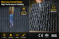 Carreaux muraux en pierre flexible MCM ignifuges et imperméables pour la rénovation de bâtiments commerciaux et hôteliers