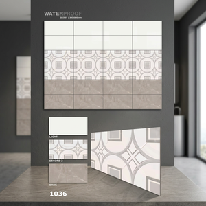 Douche moderne 30x60 cm Salle de bain 300x600mm Céramique décorative intérieure Carrelage de sol et de mur Entreprise directe Fournisseur de salle d'exposition - Product Image 6