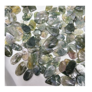 หินอาเกตธรรมชาติอัญมณีทรงวงรีตัดเป็นทรงอัญมณีหลวมสำหรับทำเครื่องประดับ - Product Image 1