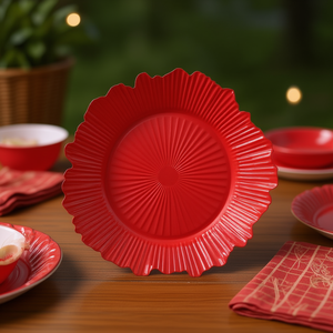 Assiettes de Présentation Jetables en Plastique Rondes 13cm – Lot Style Décontracté pour Fêtes – Modèle D0100H5U2Z8 (Comme sur l'image) - Product Image 2