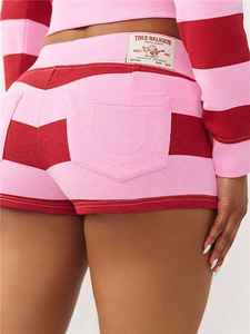 Ensembles rayés pour femmes 2026 – Ensemble deux pièces avec sweat à capuche zippé et mini-short à motif tatouage Bouddha – Vêtements pour femmes - Product Image 2