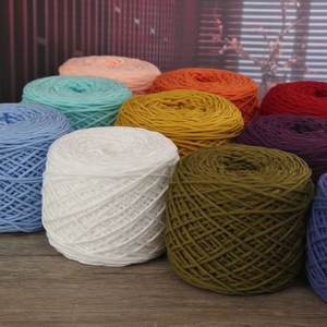 Fil de coton mélangé spécial à huit brins Anti-Pilling Ring Spun Handmade Tufting Gun Tapis Shear for Lovers Dyed Pattern for - Product Image 1