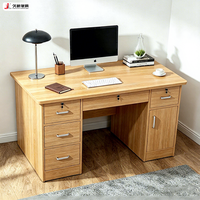 Bureau d'ordinateur moderne en bois JIUSHUN personnalisé pour la maison, la chambre et l'étude