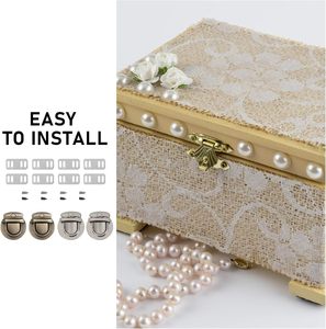 Fermoirs métalliques à clipser pour sacs et boîtes de rangement, pour la fabrication de sacs DIY et les boîtes de rangement, avec trous pré-percés - Product Image 6