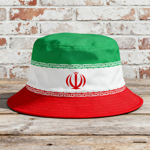 Gorra de Pescador Personalizada para Aficionados al Fútbol, <span class=keywords><strong>Rugby</strong></span>, Baloncesto, con Bandera de Irán, Gorra Deportiva para Clubes de Fútbol - Product Image 1
