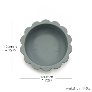 Bol d'alimentation <span class=keywords><strong>pour</strong></span> bébé en silicone de qualité alimentaire OEM/ODM, antidérapant, bols <span class=keywords><strong>pour</strong></span> tout-petits, passe au micro-ondes et au lave-vaisselle, forme de <span class=keywords><strong>chat</strong></span> de dessin animé - Product Image 5