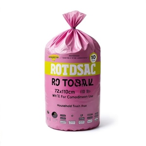 Juego de bolsas de basura 10 unidades (110L) con asa ROTOSAC Neutro 972210HD - Product Image 2
