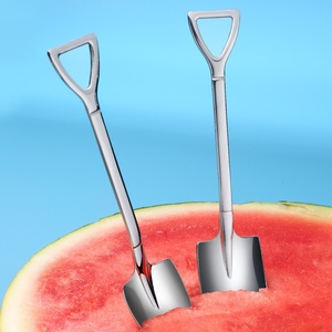 Juego de Cubiertos Desechables Creativos y Elegantes de Acero Inoxidable 304, Tenedor y Cuchara Modernos para Fiestas, <span class=keywords><strong>Pala</strong></span> para Postre de Sandía para Parejas - Product Image 2
