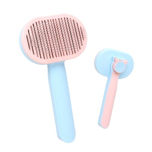 Peigne autonettoyant pour animaux de compagnie, peigne à cheveux flottants à une touche, peigne de massage pour animaux, peigne à aiguilles pour le nettoyage des poils de chat, peigne pour chien - Product Image 5