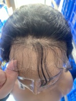 Peluca de Cabello Humano Brasileño con Frente de Encaje, Ondulado y Rizado, Transparente HD, de 34 Pulgadas de Largo, para Mujer, Pelucas con Frente de Encaje Rizado Profundo