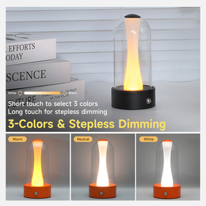 USB Sạc <span class=keywords><strong>LED</strong></span> đèn bàn với cảm ứng bầu không khí tính năng sáng tạo Bắc Âu thiết kế cho cắm trại ăn uống thanh Quà Tặng làm bằng nhựa - Product Image 5