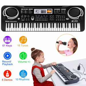 Piano numérique Db 61 touches pour enfants, clavier électrique d'apprentissage avec microphone, matériau plastique, alimenté par batterie, double usage USB - Product Image 4