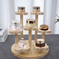 Support de présentation en bois durable multifonctionnel à trois niveaux détachable moderne pour le rangement de la cuisine