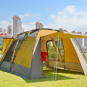 Túnel para acampar Tienda de campaña al aire libre engrosada a prueba de lluvia y viento Tienda Familiar portátil automática tienda de apertura rápida - Product Image 3