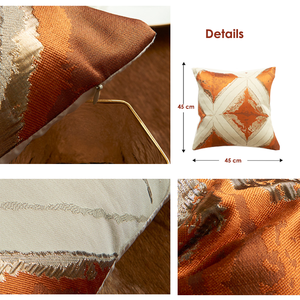 Housses de <span class=keywords><strong>coussin</strong></span> en <span class=keywords><strong>velours</strong></span> chenille moderne de luxe européen pied-de-poule à pois Taie d'oreiller décorative - Product Image 4
