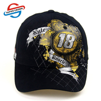 Casquette de baseball unisexe réglable en toile à 6 panneaux, en coton polyester, avec broderie 3D imprimée tropicale