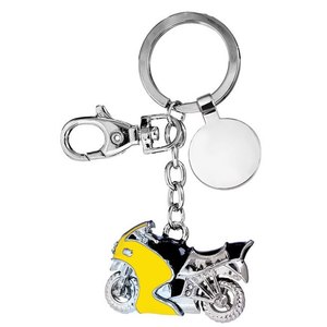 Llavero de Motocicleta Amarillo/Negro, Accesorios para Llaves de Autos - Product Image 1